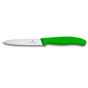 Нож кухонный Victorinox для овощей SwissClassic зеленый 10 см 6.7706.L114