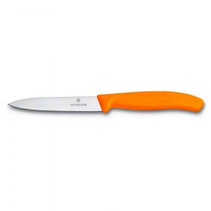 Нож кухонный Victorinox для овощей SwissClassic оранжевый 10 см 6.7706.L119