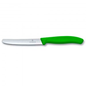 Нож кухонный Victorinox для томатов и сосисок SwissClassic зеленый 11 см 6.7836.L114