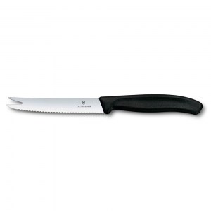 Нож кухонный Victorinox для сыра и колбасы SwissClassic черный 11 см 6.7863