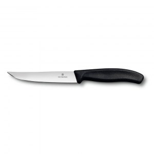 Нож кухонный Victorinox для стейка и пиццы SwissClassic Gourmet черный 12 см 6.7903.12