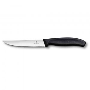 Нож кухонный Victorinox для стейка и пиццы SwissClassic черный 12 см 6.7933.12