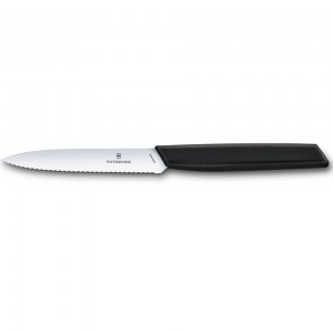 Нож кухонный Victorinox Swiss Modern для овощей и фруктов черный 10 см 6.9003.10W
