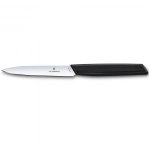Нож кухонный Victorinox Swiss Modern для овощей и фруктов черный 10 см 6.9003.10