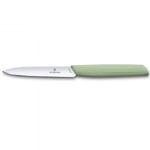 Нож кухонный Victorinox Swiss Modern для овощей зеленый 10 см 6.9006.1042