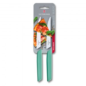 Кухонный набор Victorinox Swiss Modern 2 ножа для стейка и птицы мятно-зеленый 6.9006.12W41B