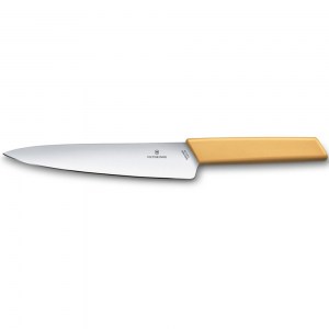 Нож кухонный Victorinox Swiss Modern разделочный желтый 19 см 6.9016.198B