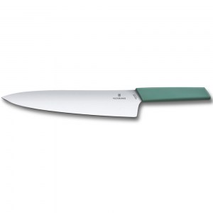 Нож кухонный Victorinox Swiss Modern разделочный зеленый 25 см 6.9016.2543B