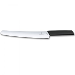Нож кухонный Victorinox Swiss Modern для хлеба и выпечки черный 26 см 6.9073.26WB