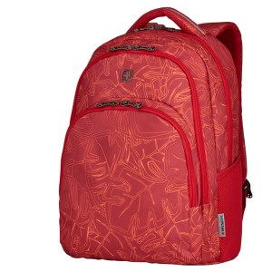 Рюкзак городской Wenger красный с рисунком 28л 606472