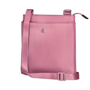 Сумка женская наплечная Victorinox Victoria Slim Shoulder Bag пурпурно-розовая 4л 610493