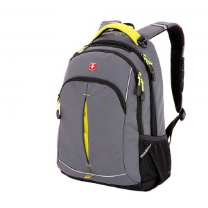 Школьный рюкзак SwissGear серый/лаймовый 22л SA3165426408