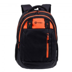 Рюкзак Torber школьный  Class X черный/оранжевый 17 л T5220-22-BLK-RED