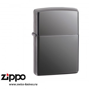 Зажигалка широкая Zippo Classic Black Ice 150