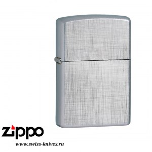 Зажигалка широкая Zippo Classic Linen Weave Brushed Chrome 28181